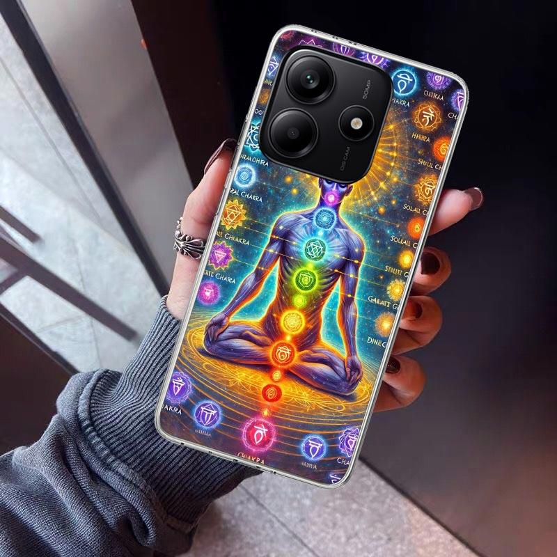 Yoga Chakra Spiritual Energy Universe Phone Case For Xiaomi Redmi Note 15 14 14S 13 12S 12 Pro Plus 11S 11 10S 10 4G Cover 11E 1