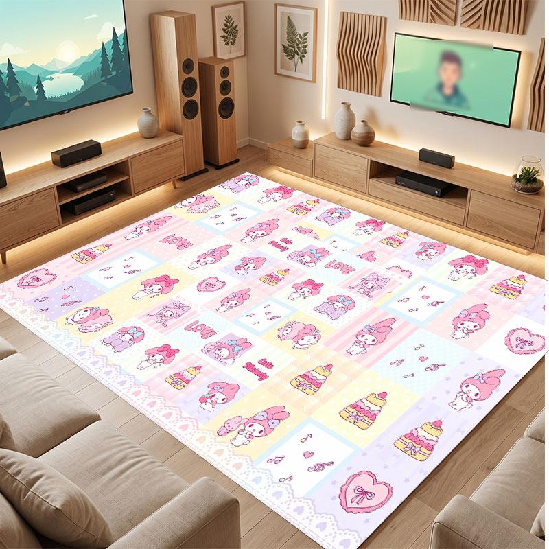 My Melody Rug Soft Thick Non Slip Floor Carpet for Bedroom Living Room Home Decor