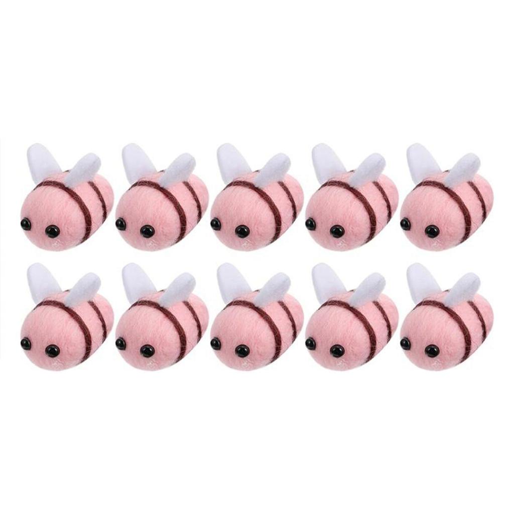 Scrapbooking Party Cute Nursery Wool Felt Baby Shower Bumble Bees Plush Balls Ornament Toys Craft