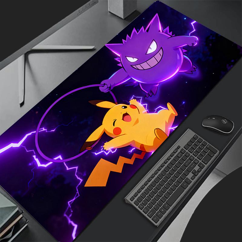 Anime Gengar Pokemon Pikachu Mouse Pad XXLr Big x Speed Mini Pc Computer Keyboard Desk Mat Gaming Accessories Mousepad