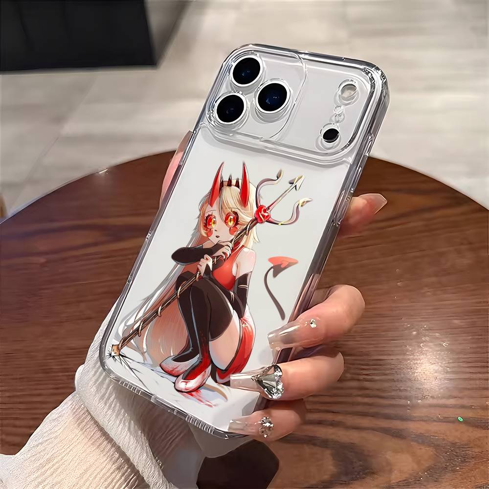 Чехол для телефона Charlie Morningstar H-Hazbin H-Hotel для iPhone 17 16 15 14 13 12 11 Mini Pro Max Plus Прозрачная крышка
