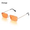 Rimless Butterfly Sunglasses Vintage Metal Frame Gradient Sun Glass Fashion Oversized UV400 Protection Shades Ladies Y2K Eyewear