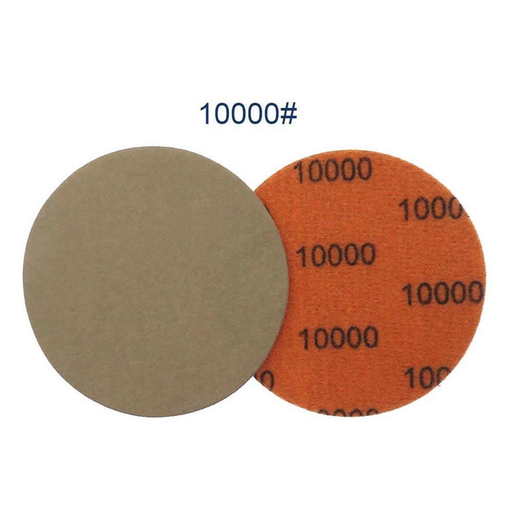 10PCS 3 Inch Silicon Carbide Sanding Discs Wet/Dry Sanding Sandpaper 240-10000 Grit Sanding Paper Set Abrasive Disc Tools