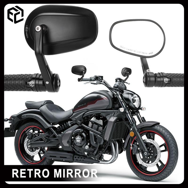 Для KAWASAKI Vulcan S / Vulcan 900 / Vulcan 1700 / Зеркало Руля Мотоцикла Зеркало Заднего Вида Боковое Зеркало Аксессуары для Мотоцикла