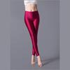 Women Leggings Girl Slim Cropped Trousers High Elasticity Skinny Casual Pants Dance Performance Trousers