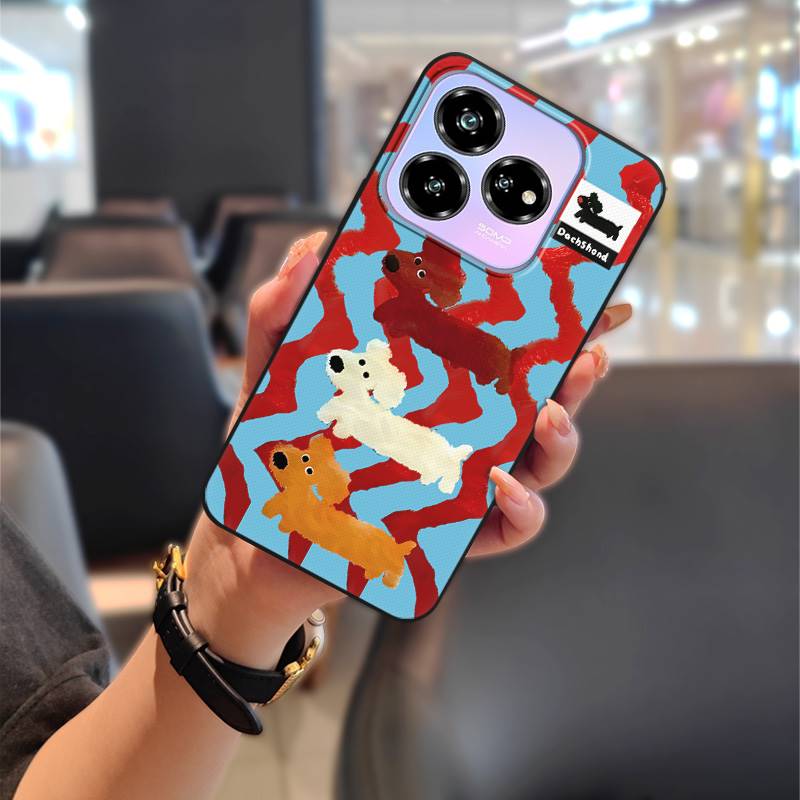 Silicone Back Cover Phone Case For ZTE Blade V60 Design/Axon 60 Lite Anti-knock Cartoon Anti-dust Animals Phone Pouch