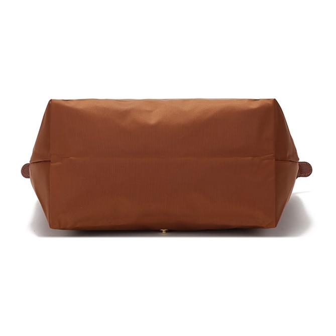 Longchamp Сумка-тоут Le Pliage 28 Classic с длинными ручками, холщовая с кожаной отделкой, женская, цвет Brandy 2605089504