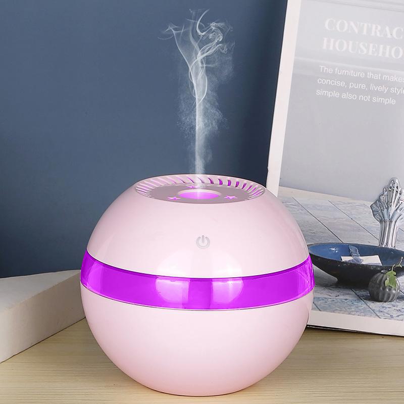 Креативный USB-увлажнитель воздуха с функцией ароматерапии и эффектом дыма и древесной фактуры с возможностью нанесения индивидуального логотипа