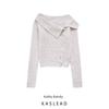 Kaslead New Arrival Women's Clothing Fashion Style Fashion Vacation Style Lapel Long Sleeves Knitting Tops 3991108