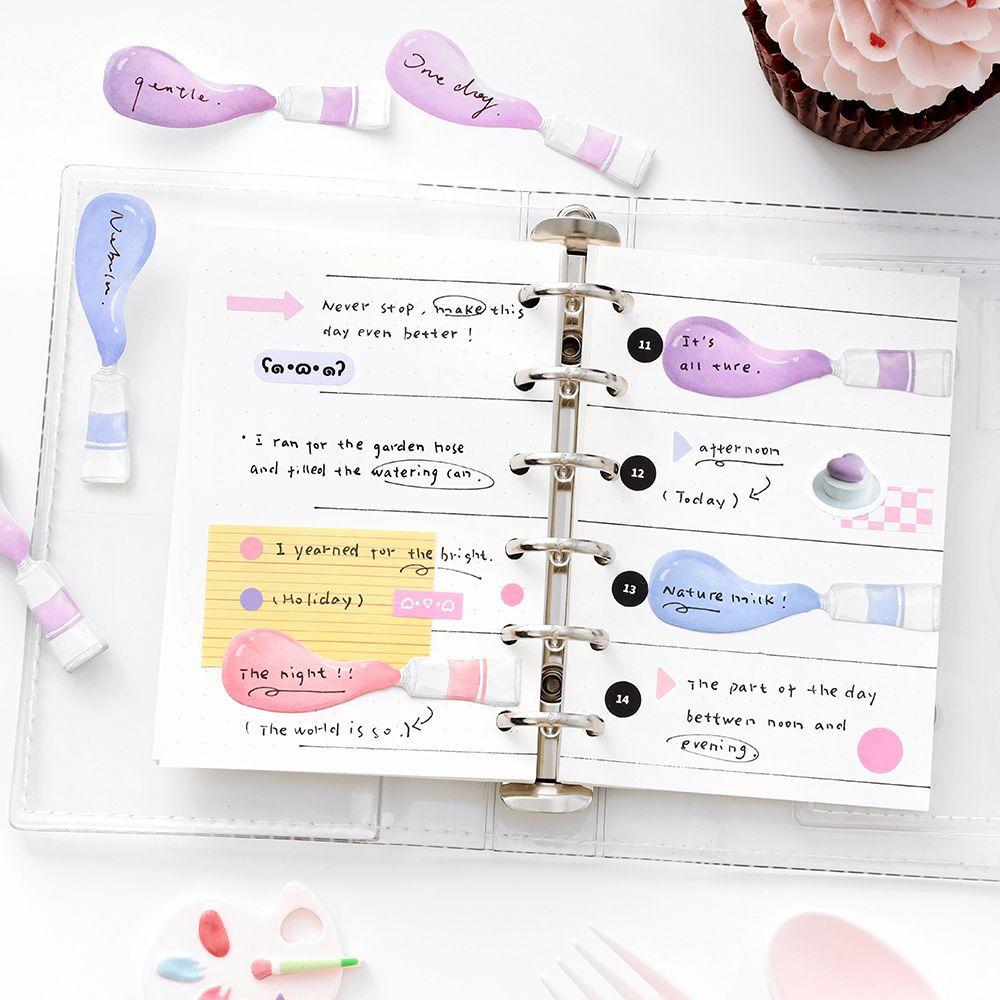 50pcs/lot Memo Pads Material Paper Color palette sticky note Junk Journal Scrapbooking paper Cards Background Decoration
