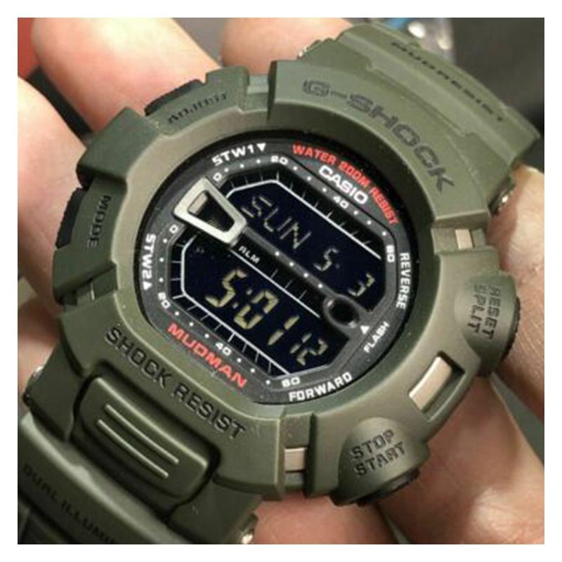Casio Серия G-SHOCK Двойная подсветка Защита от грязи Защита от пыли Ударопрочность Водонепроницаемость при низких температурах Многофункциональные Спортивные Горные Гонки G-9000-3V