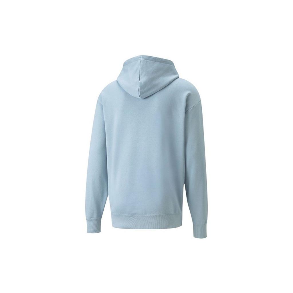 Puma Вязаная толстовка с капюшоном Club Graphic, мужские топы, светло-синяя 533198-61