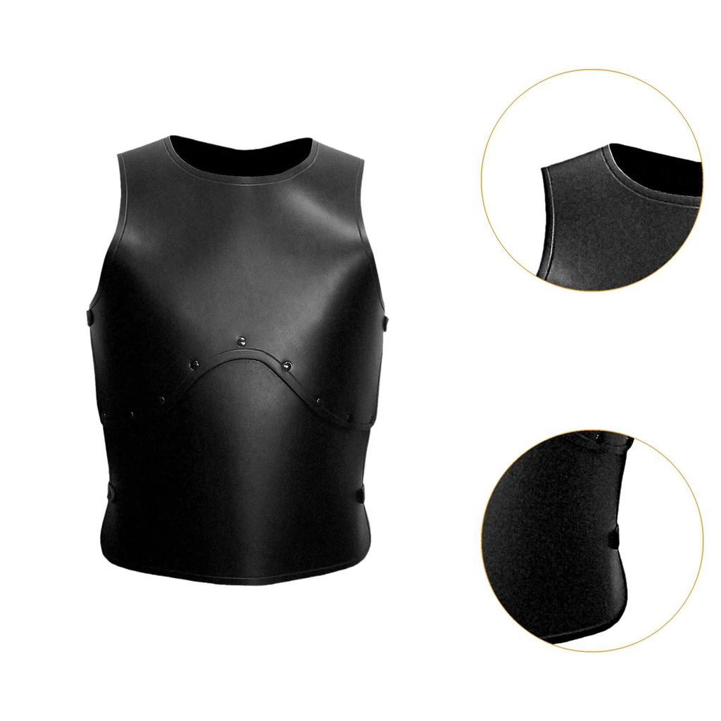Medieval Chest Armor Retro Style Knight Decorative PU Leather Armor for Festive