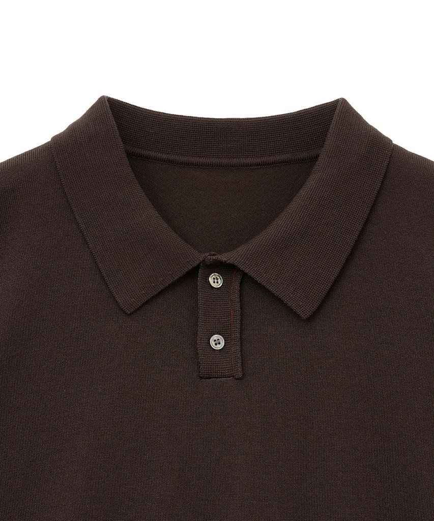 NOIRER Low Cut Polo Knit (Brown)