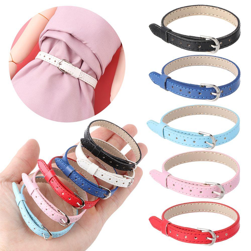 Long 22cm Width 8mm Super Mini Doll Belt Artificial leather Bjd Doll Clothes DIY Doll Accessories