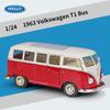 WHAQY1 WELLY 1:24 Volkswagen VW T2 T1 BUS Alloy Car Diecasts & Toy Vehicles Car Model Miniature Scale Model Car Toy For Children