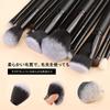 DUcare 15-Piece Face and Eye Makeup Brush Set with Case, Taklon, Pony and Goat Hair
