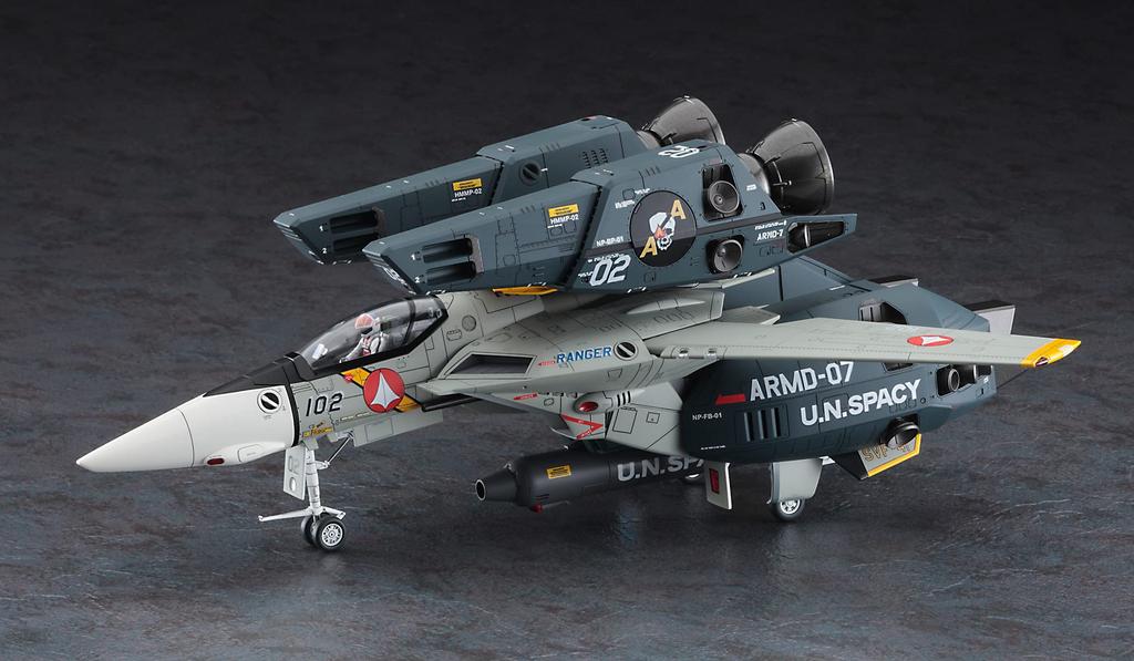 Hasegawa Super Dimension Fortress Macross Valkyrie Black Aces Scale Plastic Model Kit 65874 VF-1J Super/Strike SVF-41 1/48