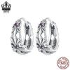 Avle Retro Iris Hollow Sterling Silver S925 All-Match Summer Earrings for Women