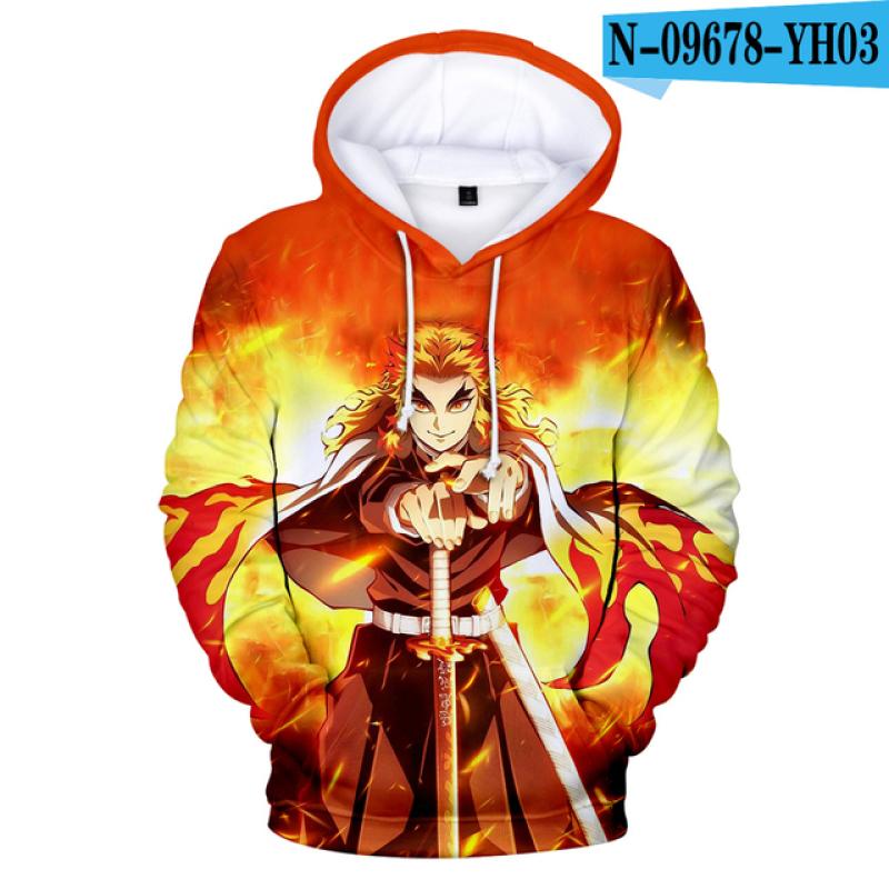 Аниме Demon Slayer Kimetsu no Yaiba толстовки с 3D принтом для мужчин и женщин толстовки в стиле Харадзюку спортивные костюмы для мальчиков и девочек одежда