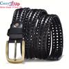 Cozy Up Braided Belt for Mens Woven Belts Luxury Genuine Leather Cow Straps Hand Knitted Designer Men for Jeans Girdle Male 100-125CM