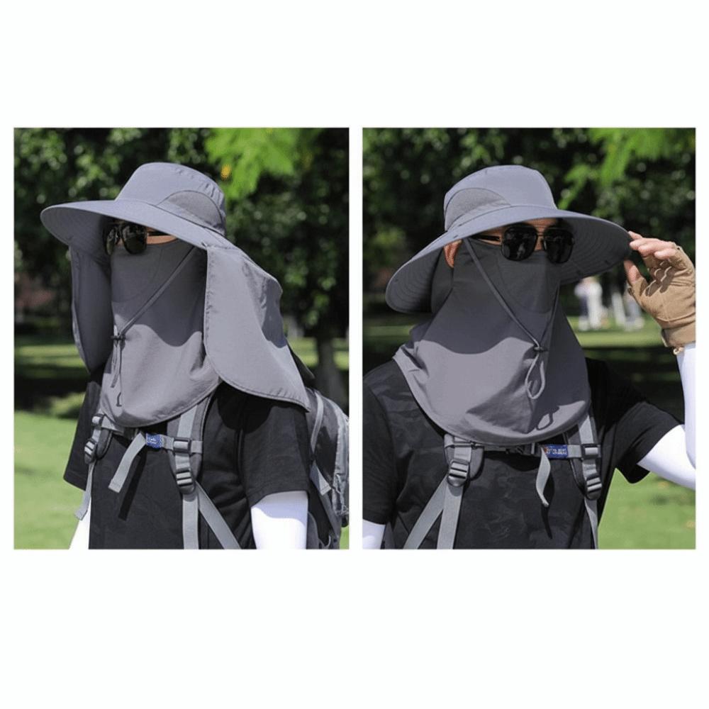Quick Drying Sun Protection Hat Breathable Face Covering Sunhat Women Fisherman Hat Hiking