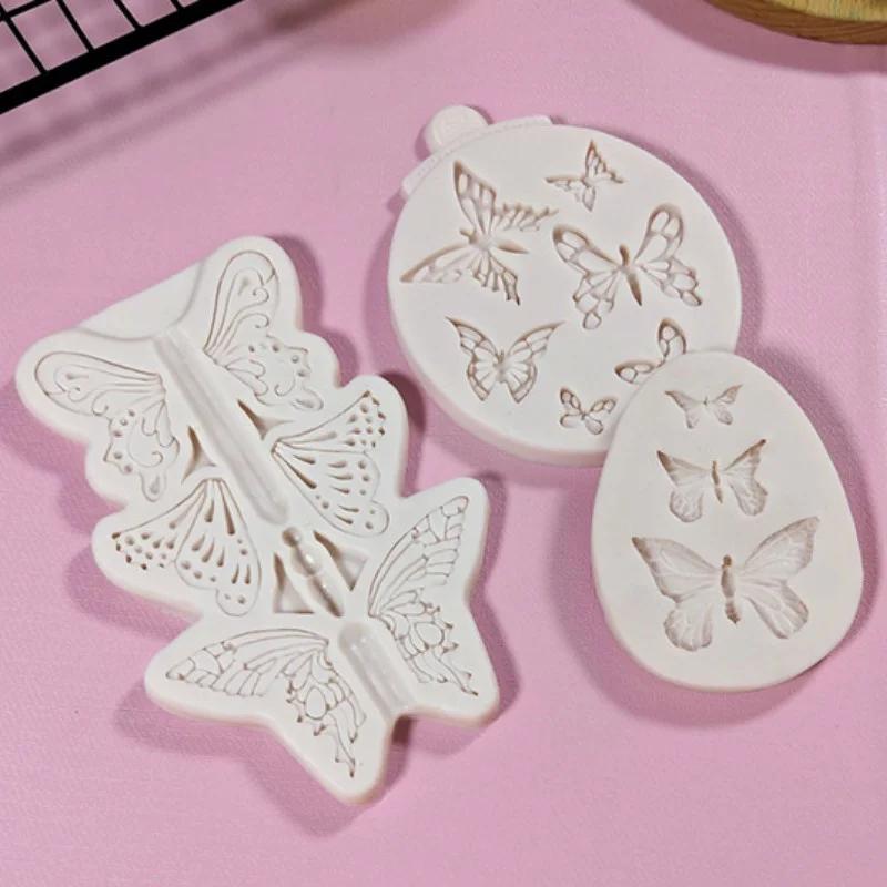 Бабочки Форма для украшения помадки Форма для украшения шоколада на торте Силиконовые формы для выпечки своими руками