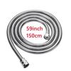 59 Inches Chrome Handheld Shower Head Hose Lightweight and Flexible