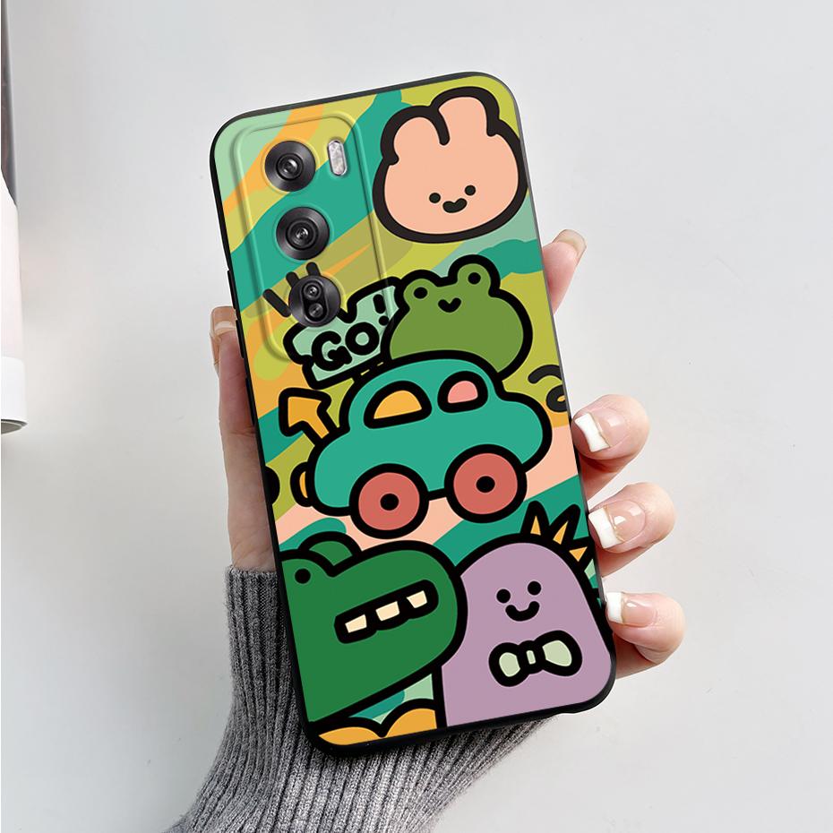 Чехол для Oppo Reno12 Pro 5G CPH2629 Милый Кролик Панда Мягкий Силиконовый Защитный Чехол на Заднюю Панель Для Телефона OPPO Reno 12 Pro 5G 2024