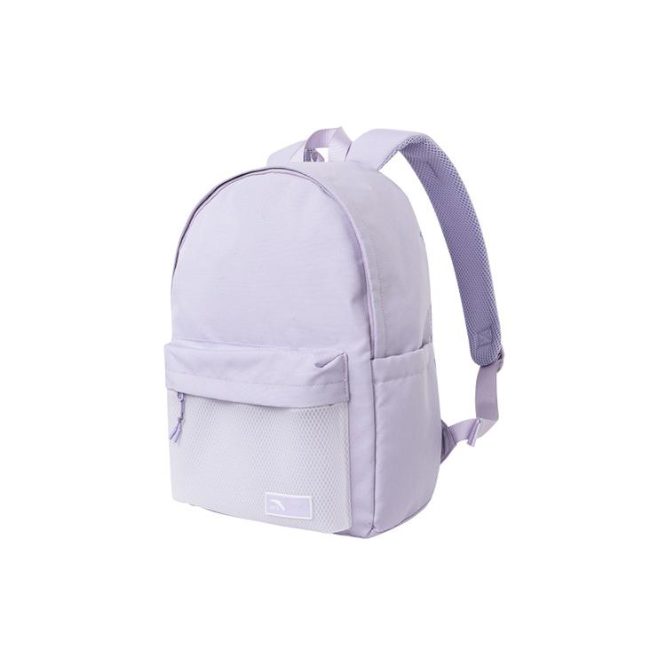 New Anta Life Collection Polyester Backpack Unisex Purple 192228151-3