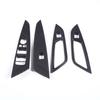 For BMW 4 Series G22 G23 G26 - ABS Carbon Fiber/Black Car Window Lift Button Decorative Sticker Car Interior Accessories