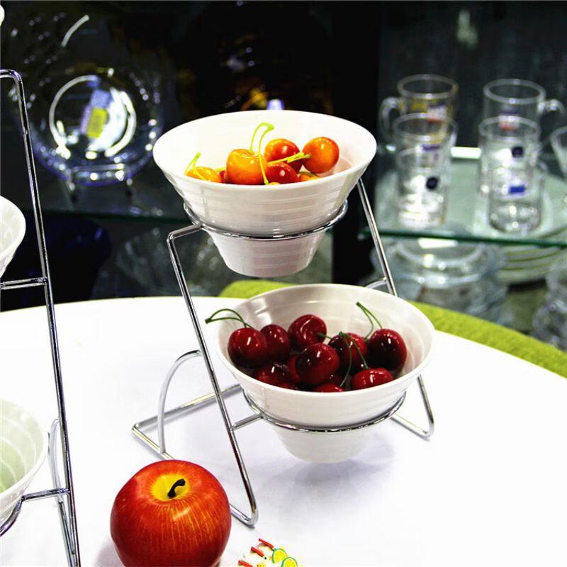 Stainless Steel Two-Tier Buffet Display Stand