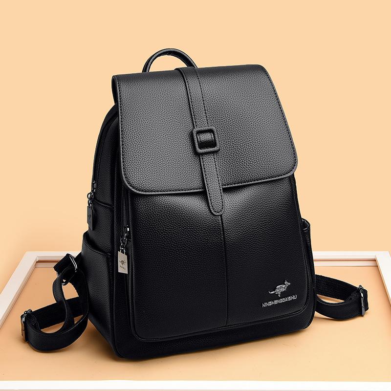Women's New Korean Style Simple and Fashionable Women's Backpack Commuting Versatile Large Capacity One-shoulder Casual Bag