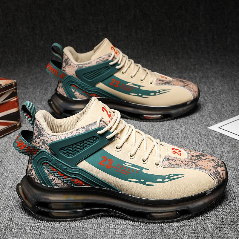 Мужская повседневная обувь, модная повседневная спортивная обувь, высокая легкая нескользящая обувь, удобная обувь в тон 2024 года