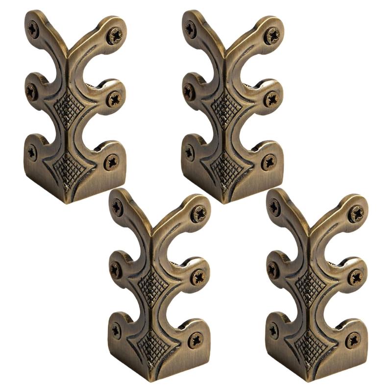 Traditional Aesthetic Elegant Copper Corner Protectors with Chinese Antique Design for Preserving Furniture Edges Corner