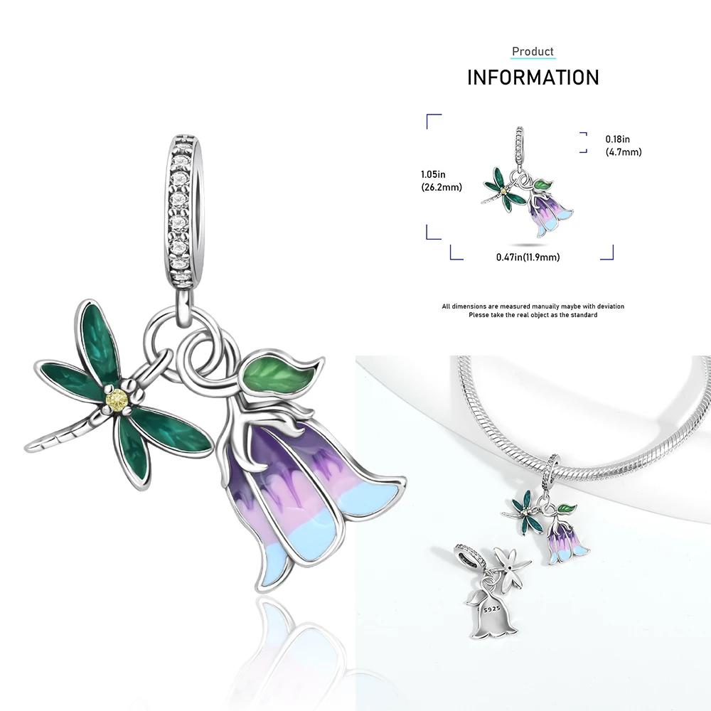 Подвески Медные бусины Морская черепаха Цветок Фея Подходят для оригинального браслета Ожерелье Изготовление ювелирных изделий Подарок