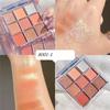 9 Colors Matte Shimmer Eyeshadow Pallete Glitter Eyeshadow Waterproof Lasting Eye Pigments Eyeshadow Beauty Makeup Cosmetic