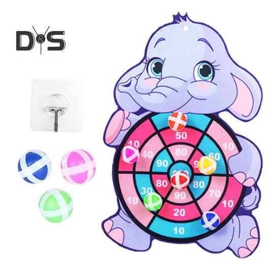 Доска для дартса с животными для детей, безопасный липкий мяч для игр в помещении и на открытом воздухе, игра на координацию и концентрацию, семейная вечеринка, игрушка в подарок