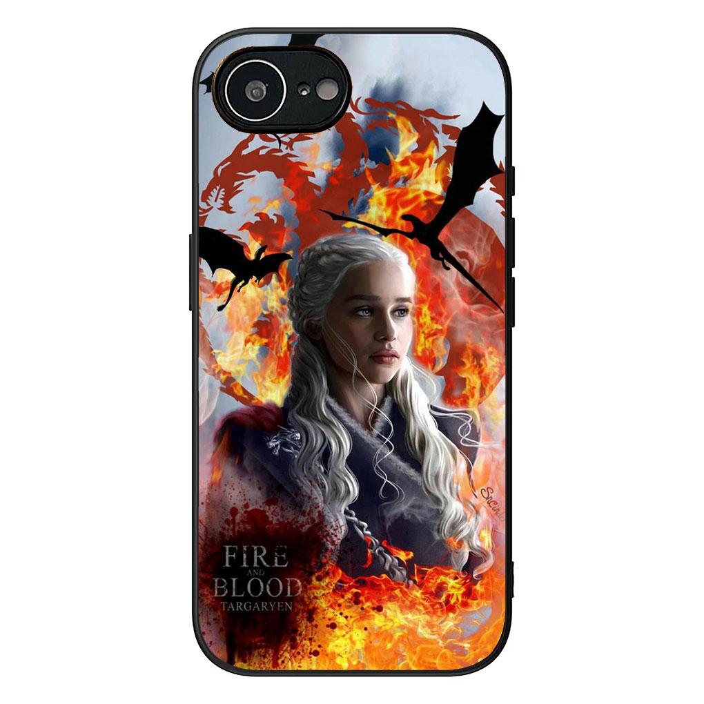 Poster Dragon Mother Thrones Phone Cover for Motorola Moto G86 G14 G35 G34 G45 G55 G64 G75 G85 G24 G15 G54 G57 Power Soft Case