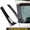 2PCS For Volkswagen VW Tiguan MK2 2017- Rear Window Deflector Splitter Side Spoiler Canards Apron Sticker Car Accessories