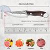 2PCS Stainless Steel High Carbon Chef Boning Knives Hand Forged Kitchen Utility Slicing Cutting Paring Meat Butcher Cleavers