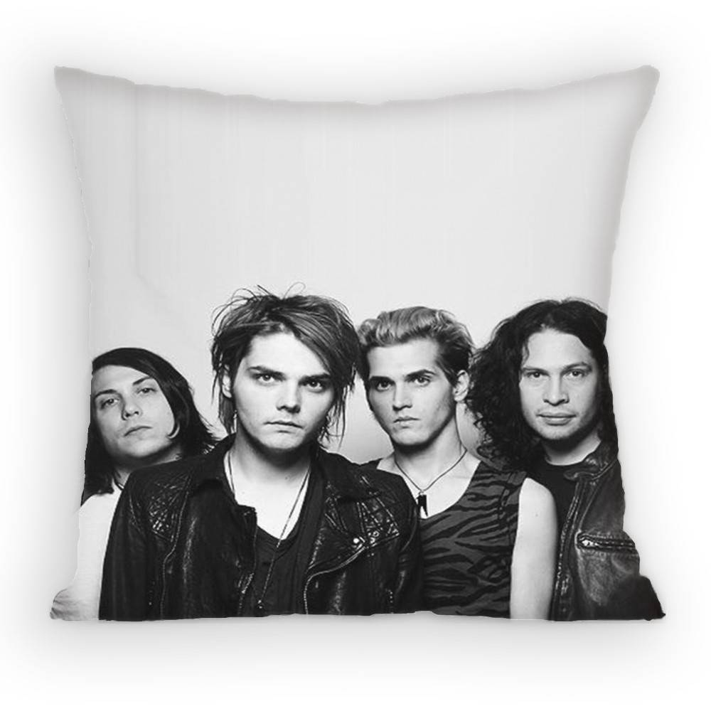 MCR MMy CChemical RRomance Band Pillow Case Sofa Living Room Bedroom Headboard Backrest Cushion Square Cushion Nap Time