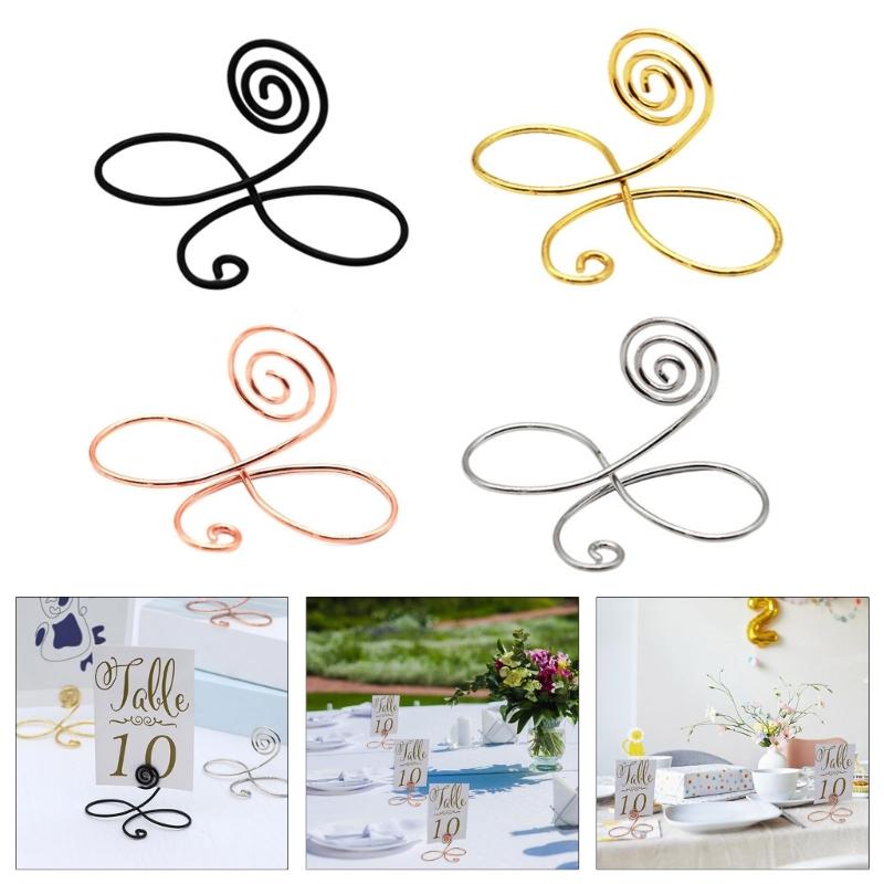 10Pcs Elegant Glasses Design Tables Sign Holders, Unique And Modern Design For Enhancing Wedding And Party Decors