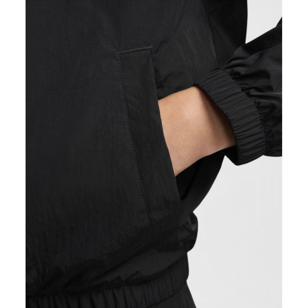 Nike Windrunner Loose Uv Woven Full Zip Jacket W   Black White  Fv6305 010