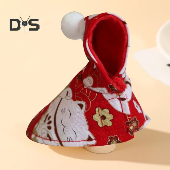 Одежда для попугаев с застежкой-липучкой Зимние шали для птиц Согреют вашего питомца Мультяшный принт Защита для домашних животных на открытом воздухе Пончо для прогулок