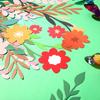 Yeaqee 2 Pcs Flower Banner Garland Double-Sided Colorful Waterproof Flower Birthday Party Decoration Paper Backdrop for Birthday Wedding Baby