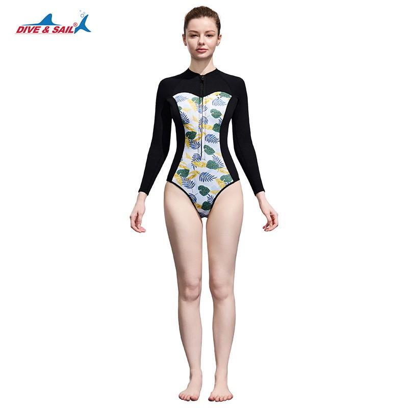 Womens 2mm Neoprene Wetsuit Freediving Snorkeling Surfing Swimming Warm Water Activities