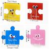 Multi-Purpose Thickened Puzzle Shape Hook Waterproof No-Drill Storage Rack Funny Geometric Toothbrush Holder Home Decoration