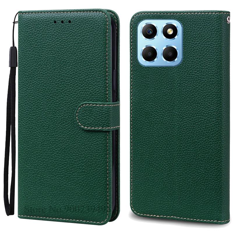 For Honor X6 Case Huawei Honor X6 2022 Cover Silicone Wallet Flip Leather Case For Honor X6 VNE-LX1 VNE-LX2 Phone Case Fundas