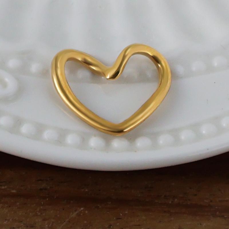 Yori 2Pcs Stainless Steel Key Heart Anchor Cross Pendant Vacuum Electroplating 18K Gold Color Preserving in Furnace